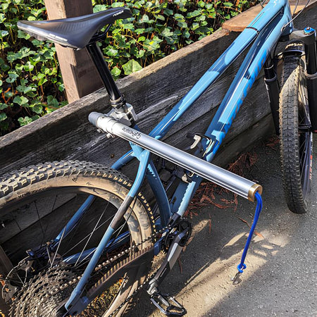 MOVED BY BIKES Dog Runner Seatpost Mount Bike Black/Silver-Pit Crew Cycles