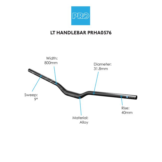 PRO LT Alloy High Rise Handlebar-Pit Crew Cycles