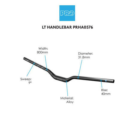 PRO LT Alloy High Rise Handlebar-Pit Crew Cycles