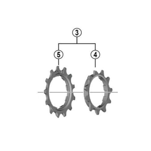 SHIMANO CS-LG700-11 Cassette Sprocket 11T and 13T for CS-LG700 - Y0RF98020-Pit Crew Cycles