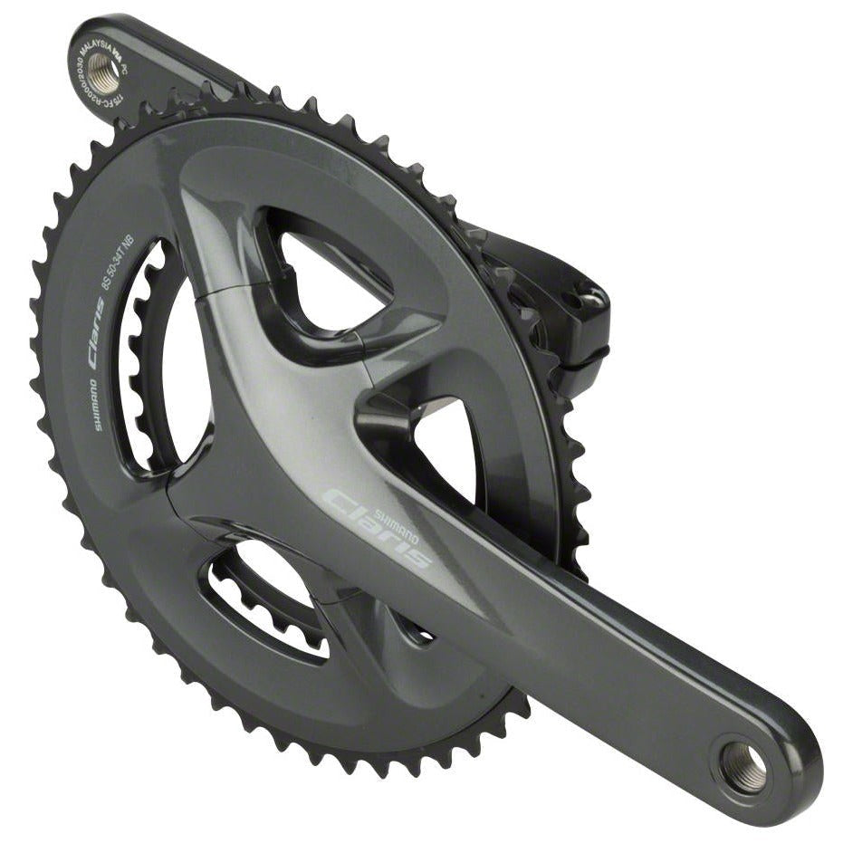 SHIMANO Claris FC-R2000 Hollowtech II Crankset 2x8-Speed 50/34T-Pit Crew Cycles