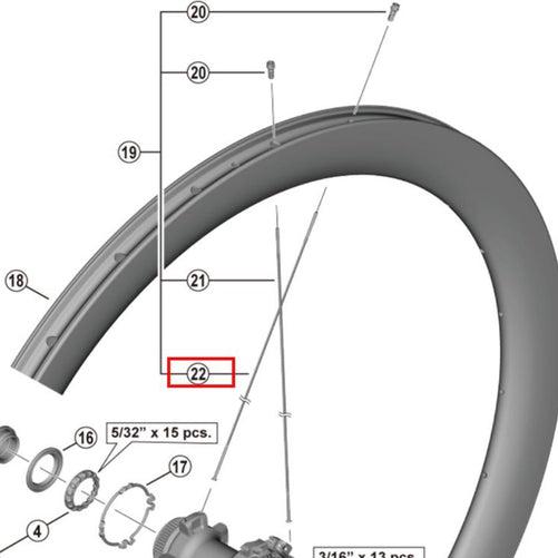 SHIMANO DURA-ACE WH-R9270-C50-TL-R Rear Wheel Left-hand spoke 253mm -  12-speed - Y0MHS1000