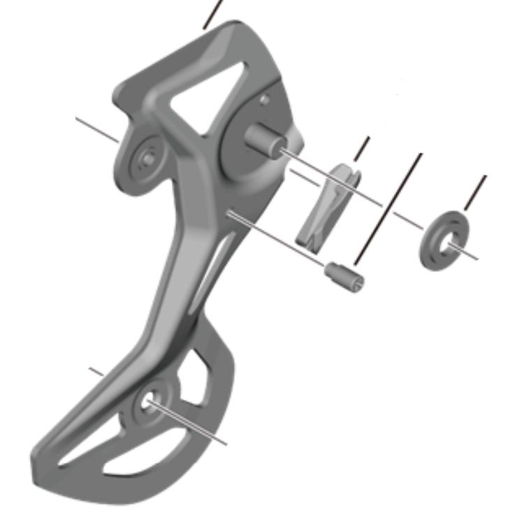 SHIMANO Deore XT RD-M8100-GS Rear Derailleur 12 Speed Outer Plate