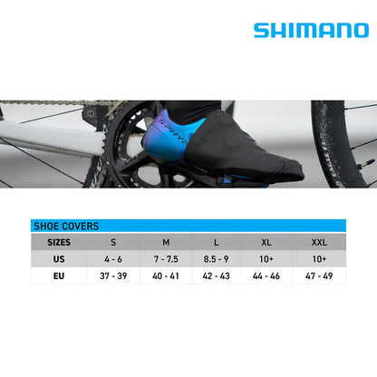 SHIMANO Dual H2O Black Shoe Cover for SHIMANO RC/XC/RX Shoes-Pit Crew Cycles