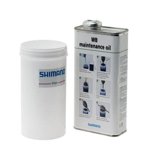 SHIMANO Internal Hub Maintenance Oil Set Dipping Vessel and 1000ml Oil Can - Y00298010-Pit Crew Cycles
