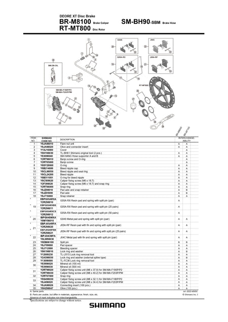 SHIMANO J05A-RF Disc Brake Resin Pad 25 pairs - EBPJ05ARFBS-Pit Crew Cycles