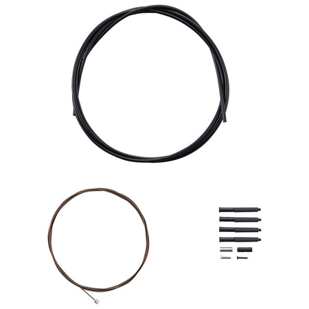 SHIMANO OT-SP41 Polymer Coated Shifter Cable and Housing Set For Rear Derailleur Only Black - Y01V98112-Pit Crew Cycles