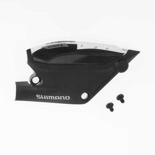 SHIMANO ST-EF505 EZ-Fire Plus Lever 3-Speed Left Hand Upper Cover and Fixing Screws M3 x 5mm - Y8RF98010-Pit Crew Cycles