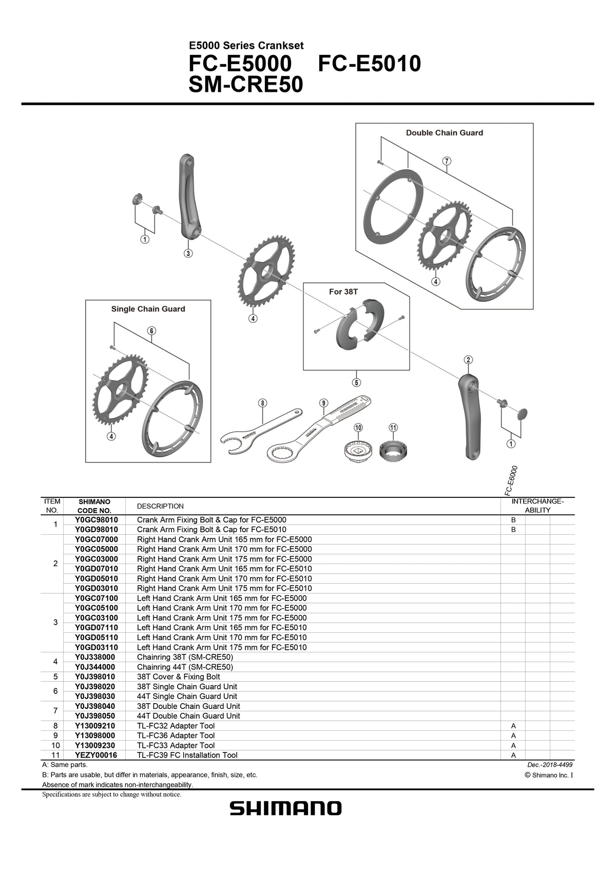 SHIMANO STEPS FC-E5010 E-Bike Black Crank Arm Set-Pit Crew Cycles