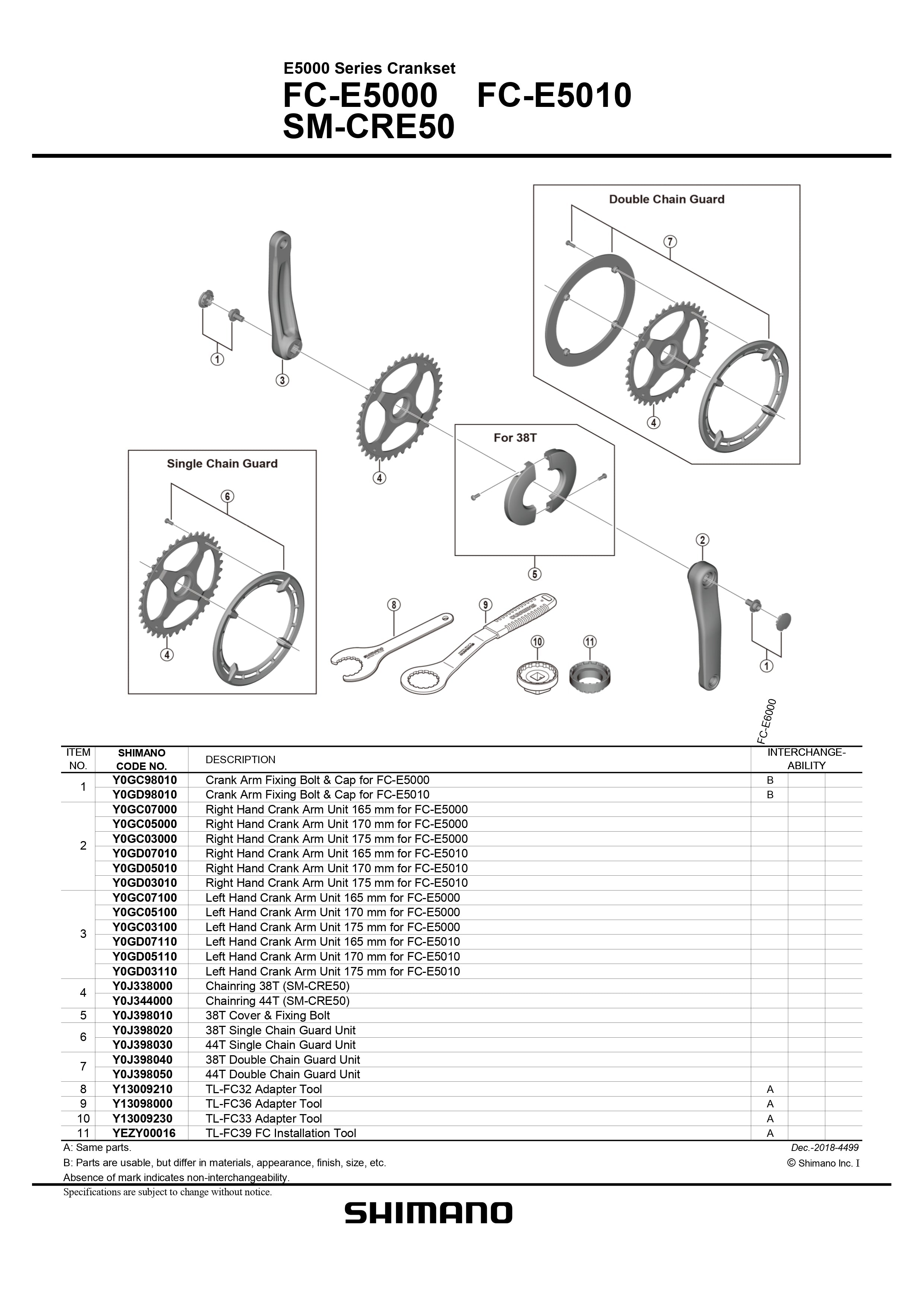 SHIMANO STEPS FC-E5010 E-Bike Black Crank Arm Set-Pit Crew Cycles