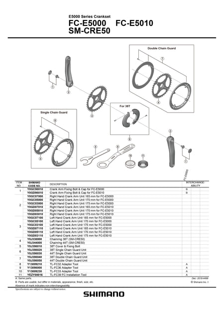 SHIMANO STEPS FC-E5010 E-Bike Black Crank Arm Set-Pit Crew Cycles