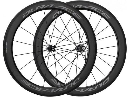 SHIMANO Dura-Ace WH-R9100 C60 Tubular Carbon Wheels 700c-Pit Crew Cycles