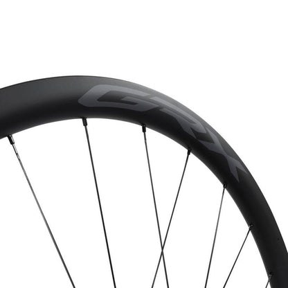 SHIMANO GRX RX870 Carbon Front Wheel Black Centerlock Tubeless-Pit Crew Cycles