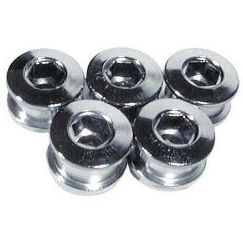 ULTRACYCLE Cr-Mo Cromoly Chainring Bolts Chrome Fits Single Set Of 5-Pit Crew Cycles