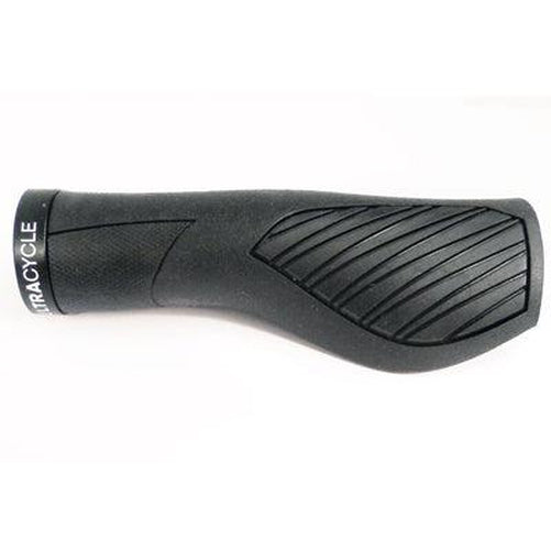 ULTRACYCLE Groove Ergo One Clamp Locking Black Grips 130mm-Pit Crew Cycles