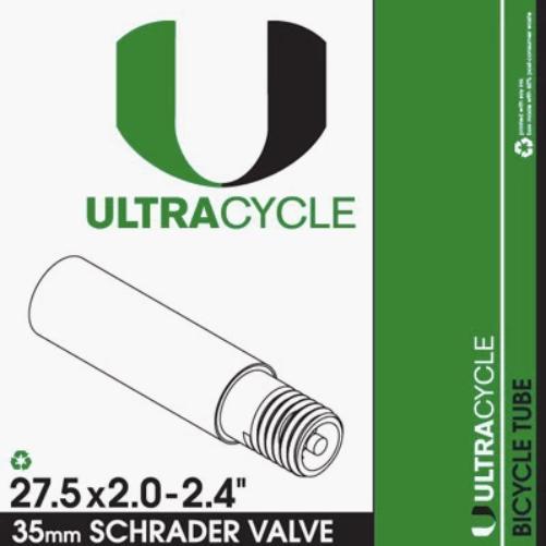 ULTRACYCLE Schrader Valve Bike Tube 27.5 x 2.0 2.4