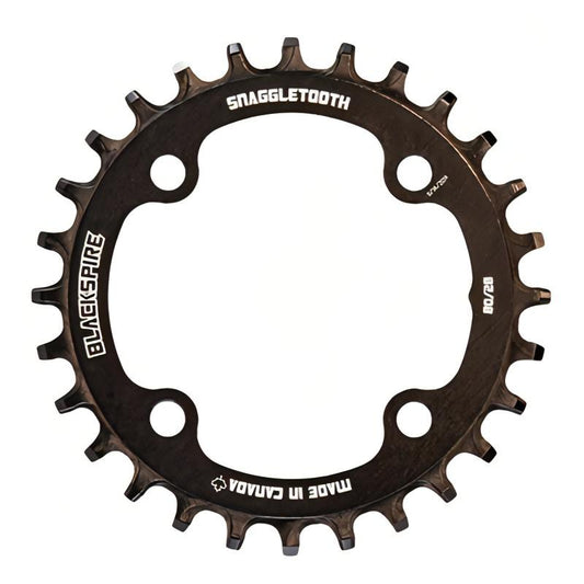 BLACKSPIRE Snaggletooth Narrow Wide Chainrings For Sram 80Mm Cranks Black 28T-Pit Crew Cycles