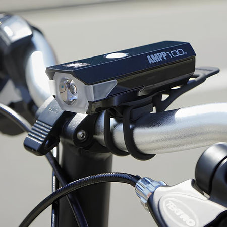 CATEYE AMPP100 and ViZ100 Front and Rear Light Rechargeable Kit-Pit Crew Cycles
