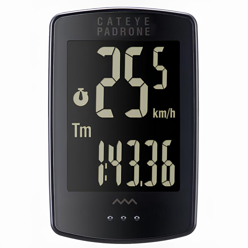 CATEYE Padrone CC-PA100W+ Stealth Edition Wireless Bike Computer-Pit Crew Cycles
