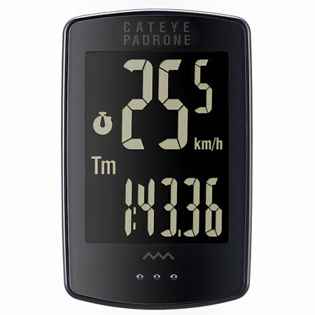 CATEYE Padrone CC-PA100W+ Stealth Edition Wireless Bike Computer-Pit Crew Cycles