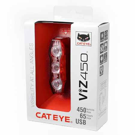 CATEYE ViZ450 L450 USB Rear Tail Light Rechargeable-Pit Crew Cycles