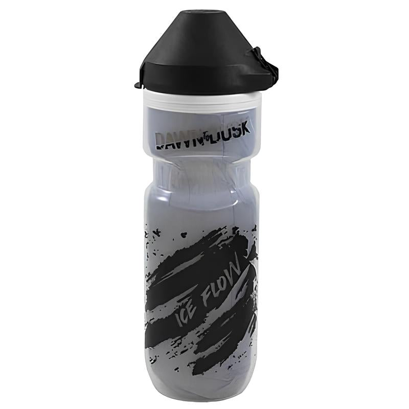 DAWN TO DUSK Ice Flow Insulated Bottle Silver/Black Dirt Mask 21oz-Pit Crew Cycles