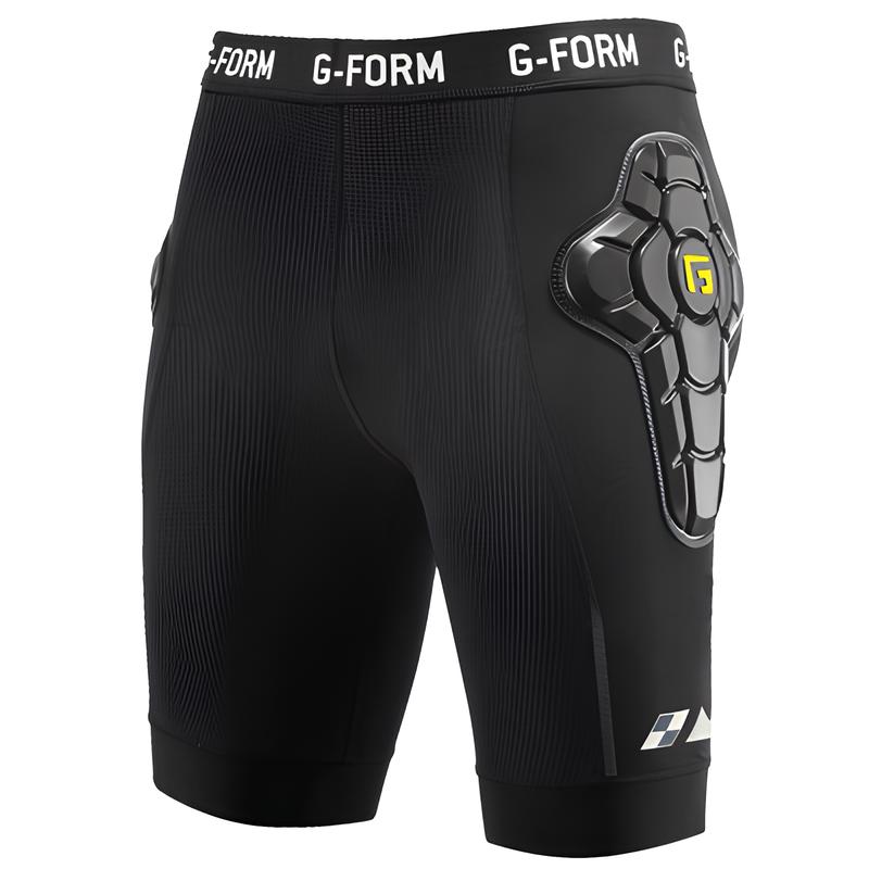 G-FORM EX-1 Men's Short Liner Black-Yellow/Black-Pit Crew Cycles