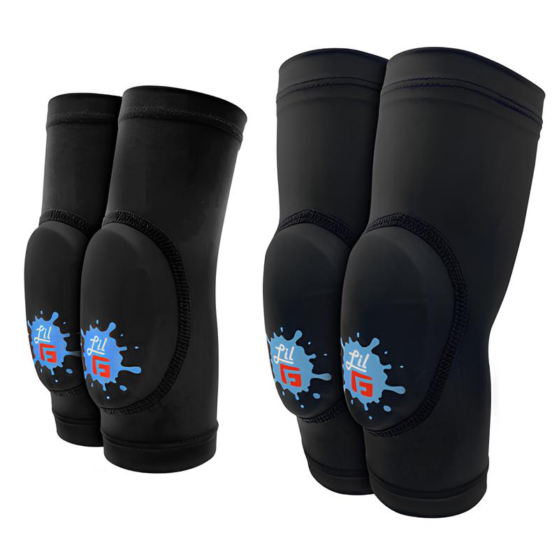 G-FORM Lil'G Toddler Bicycle Knee and Elbow Guard Set Black/Black-Pit Crew Cycles