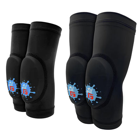 G-FORM Lil'G Toddler Bicycle Knee and Elbow Guard Set Black/Black-Pit Crew Cycles