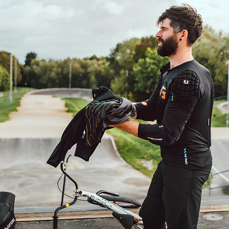 G-FORM MX360 Impact Protective Shirt Black/Black-Pit Crew Cycles