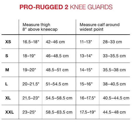 G-FORM Pro Rugged 2 Knee Guards Black/Black-Pit Crew Cycles