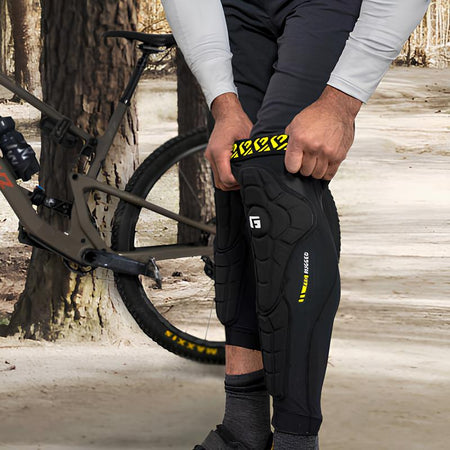 G-FORM Pro Rugged 2 Knee Shin Guards Black/Black-Pit Crew Cycles