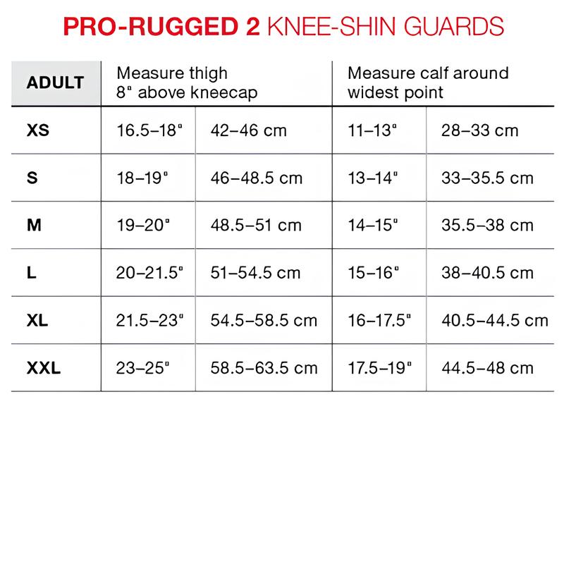 G-FORM Pro Rugged 2 Knee Shin Guards Black/Black-Pit Crew Cycles