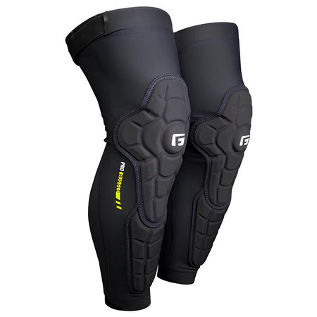G-FORM Pro Rugged 2 Knee Shin Guards Black/Black-Pit Crew Cycles