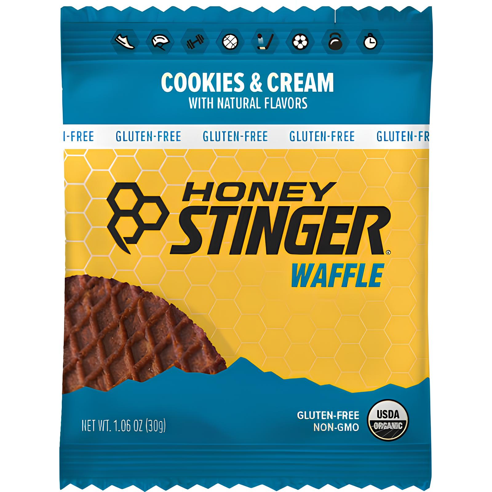 HONEY Stinger Gluten-Free Organic Stinger Waffles 30g 12-Pack-Pit Crew Cycles