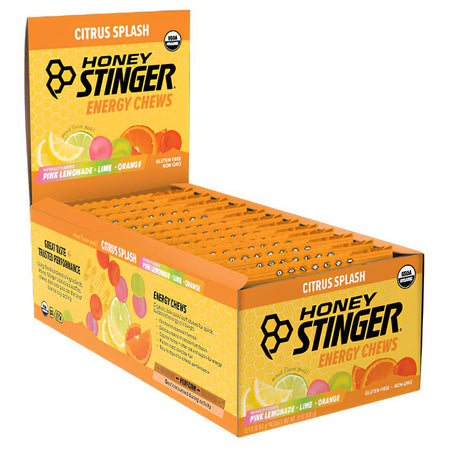 HONEY Stinger Organic Energy Chews Citrus Splash 50g 12-Pack-Pit Crew Cycles