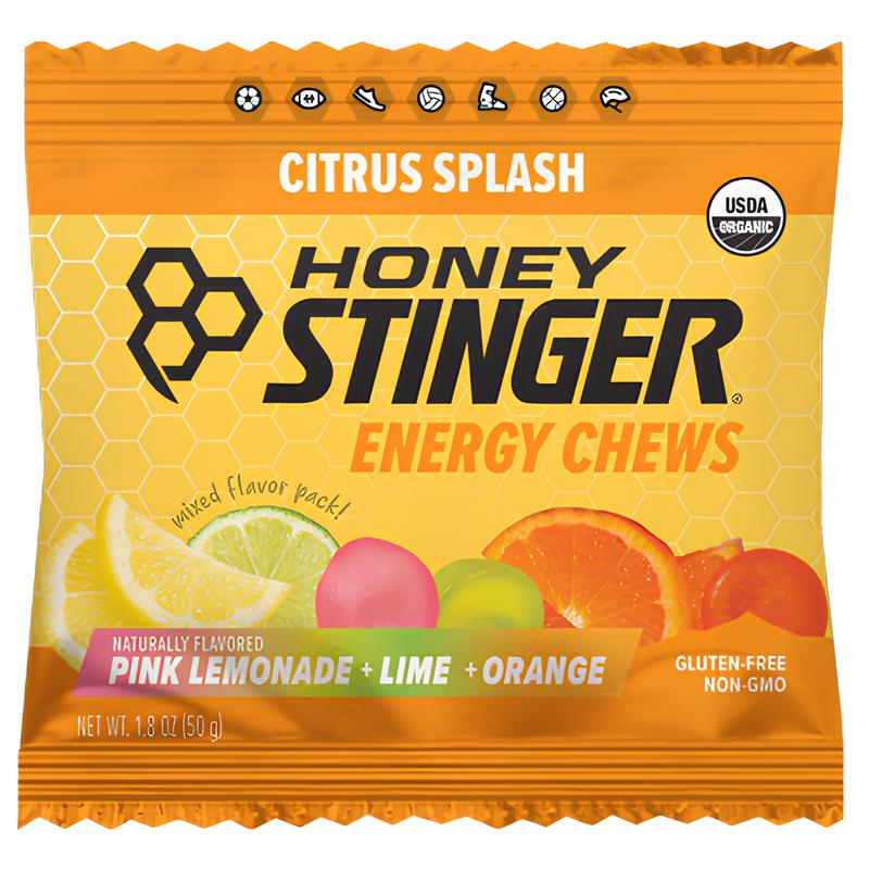 HONEY Stinger Organic Energy Chews Citrus Splash 50g 12-Pack-Pit Crew Cycles