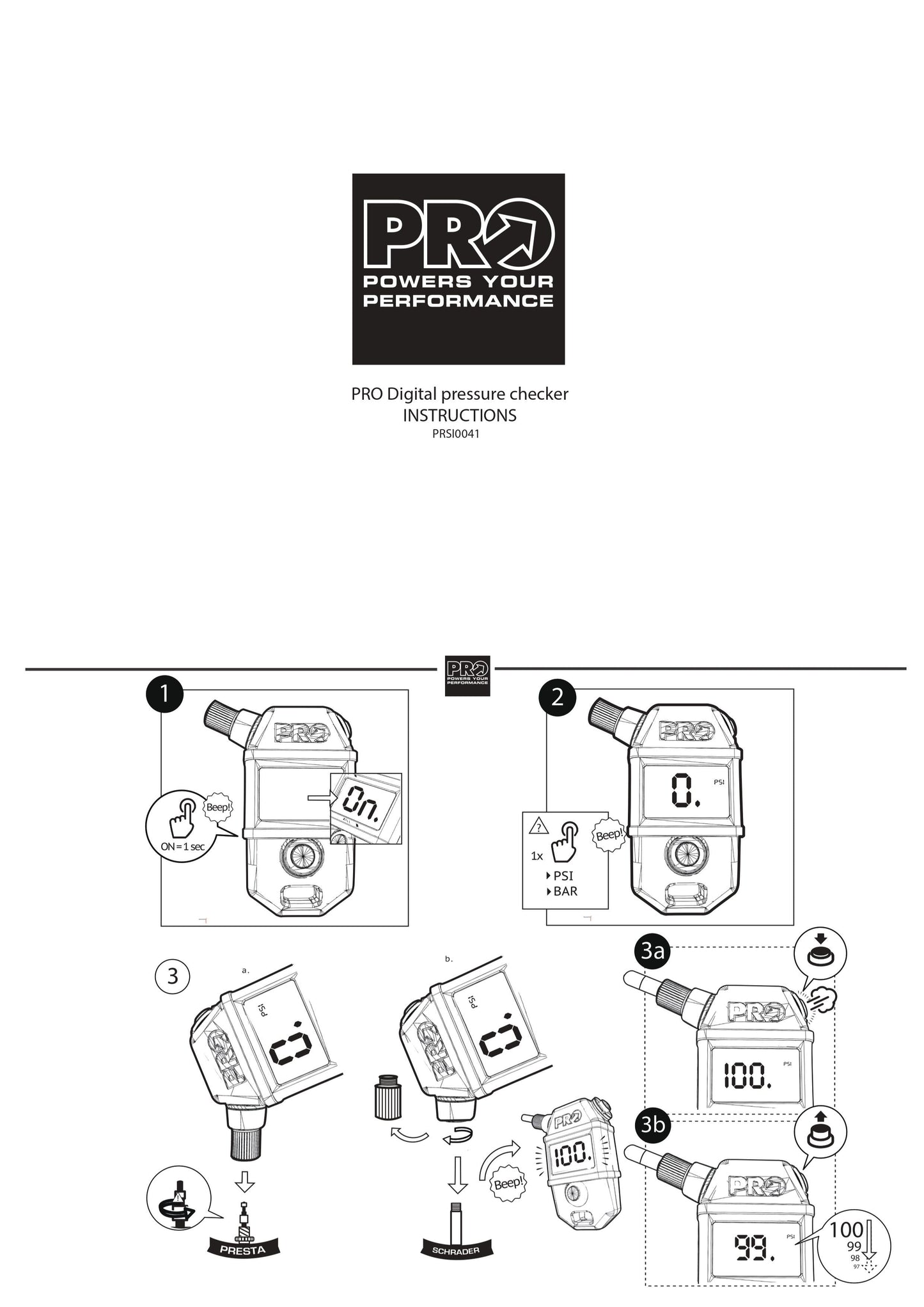 PRO Digital Pressure Checker-Pit Crew Cycles