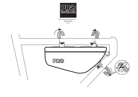 PRO Discover Team Gravel Black Frame Bag-Pit Crew Cycles