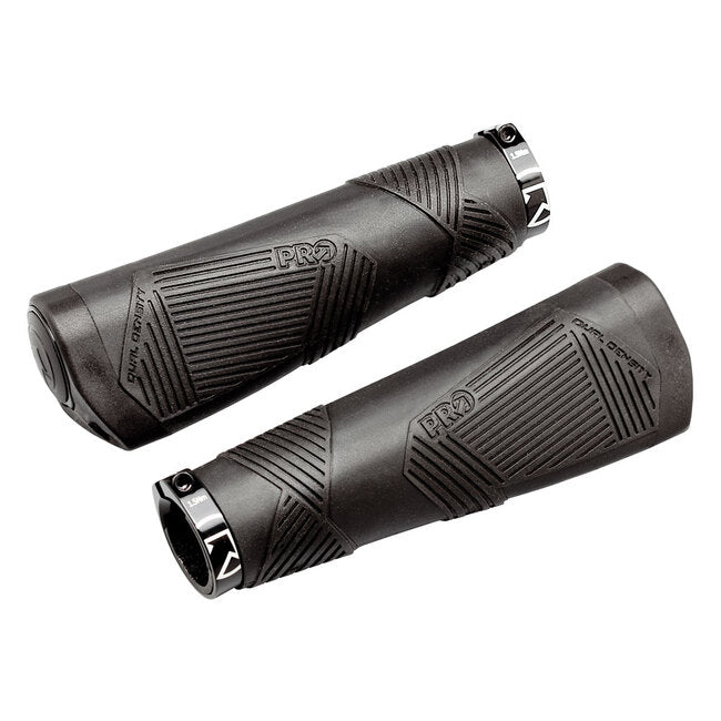 PRO Ergonomic Dual Density Black Lock-On Grips-Pit Crew Cycles