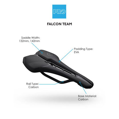PRO Falcon Team Carbon Saddle-Pit Crew Cycles