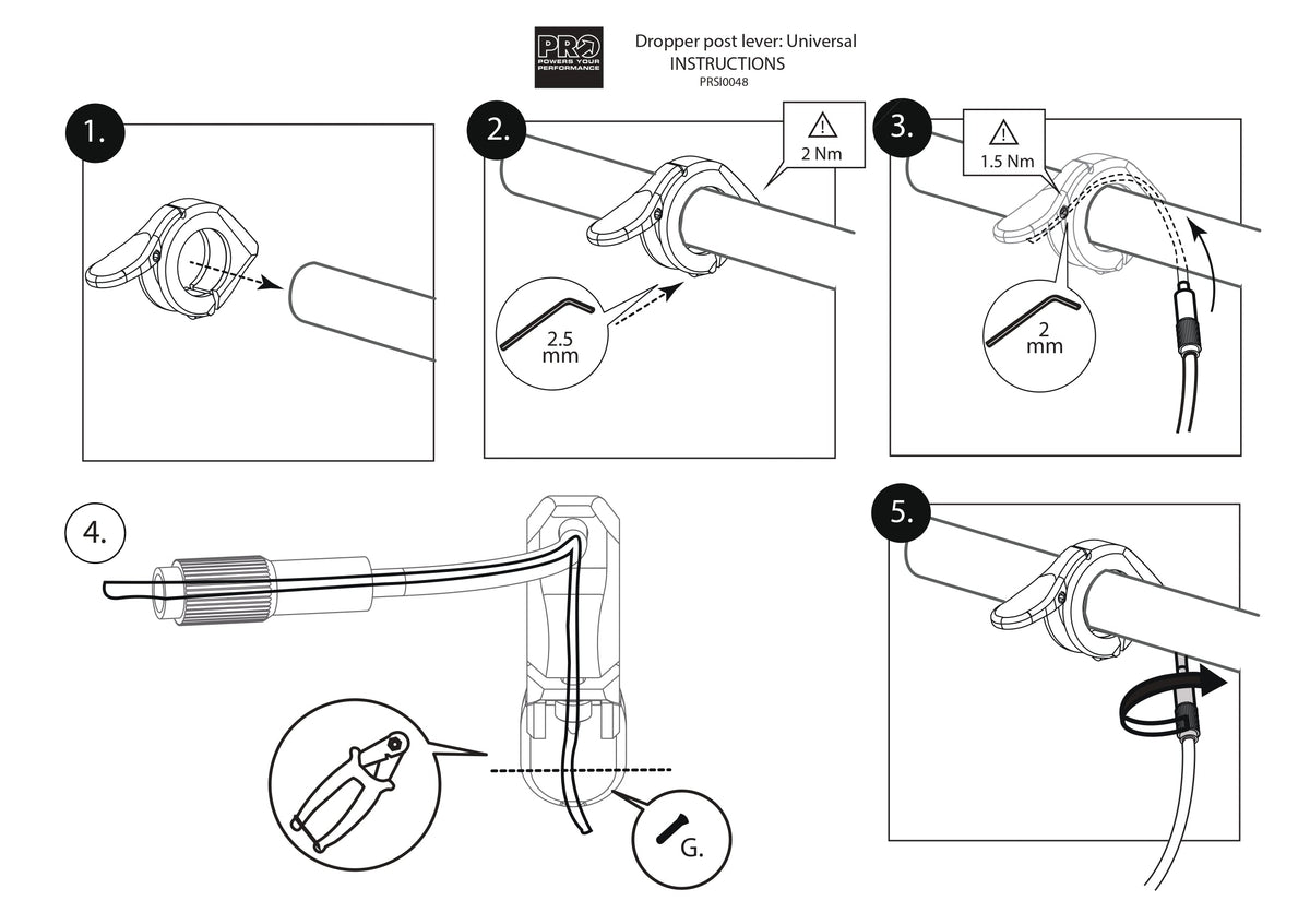 PRO Koryah DSP Dropper Post Lever One By-Pit Crew Cycles