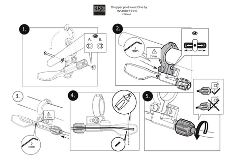 PRO Koryah DSP Dropper Post Lever One By-Pit Crew Cycles