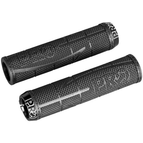 PRO Lock On Black Race Grips-Pit Crew Cycles