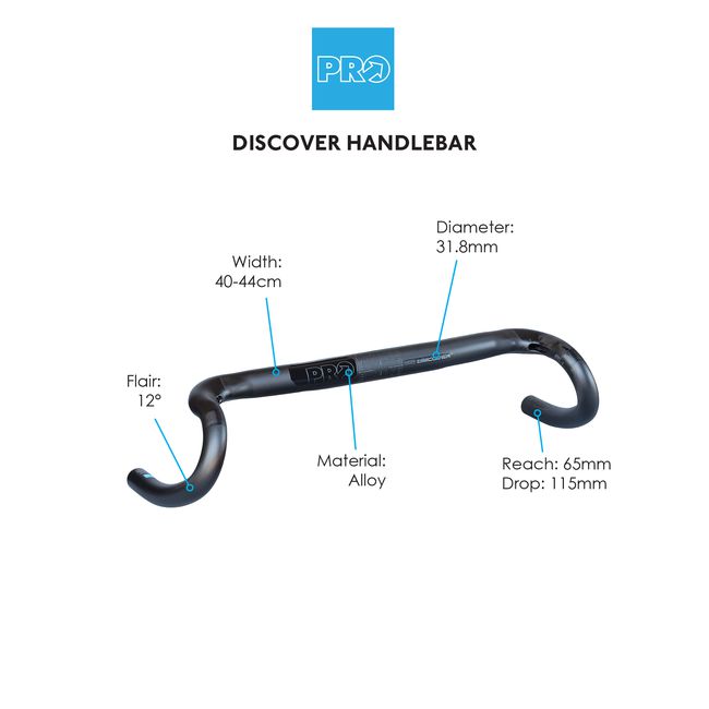 PRO PLT Discover Handlebar 12 Degree-Pit Crew Cycles
