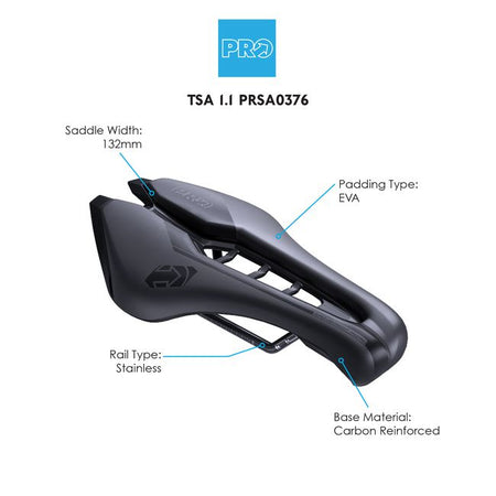 PRO TSA 1.2 Carbon Black Saddle-Pit Crew Cycles