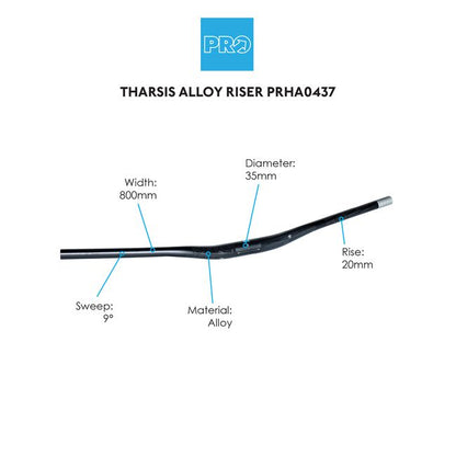 PRO Tharsis 3Five Alloy Riser Handlebar-Pit Crew Cycles