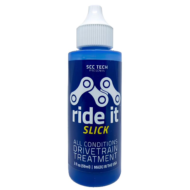 SCC TECH Ride It Slick Drivetrain Treatment Drip Bottle-Pit Crew Cycles