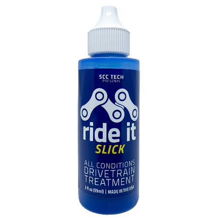 SCC TECH Ride It Slick Drivetrain Treatment Drip Bottle-Pit Crew Cycles