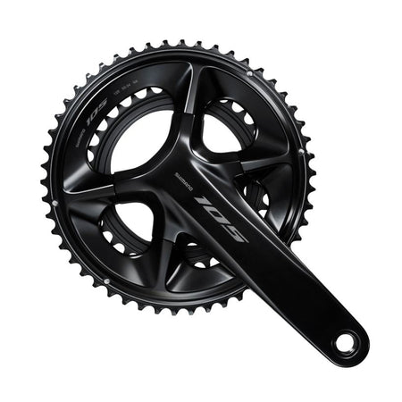 SHIMANO 105 FC-R7100 Hollowtech II Black Crankset 2x12-Speed-Pit Crew Cycles